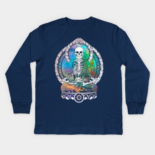 Galactic Starving Buddha 2 Kids Long Sleeve T-Shirt